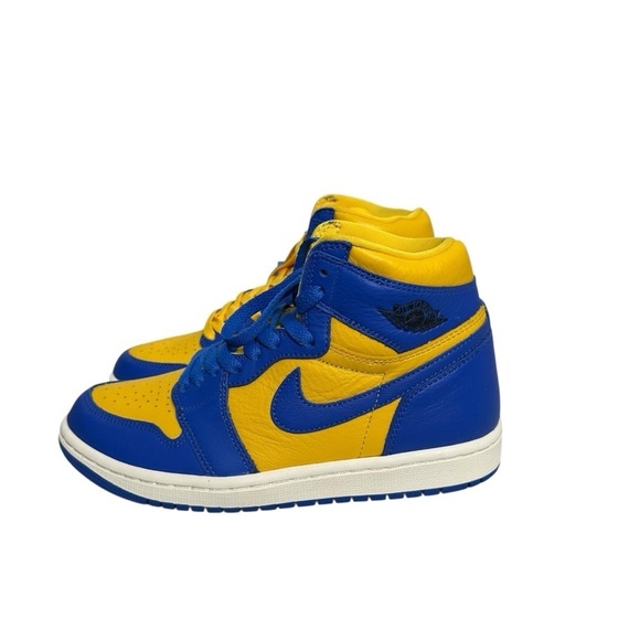 Nike Air Jordan Women's Retro 1 High OG Varsity Maize Game Royal Sz 7 FD2596-700 - Picture 8 of 14